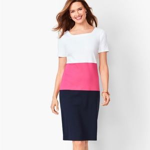 TALBOTS COLORBLOCK SHIFT DRESS 💗💗